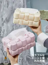 壁掛けティッシュボックス【北欧風・ウエハースデザイン・クリエイティブ収納】（セットアップ対応）