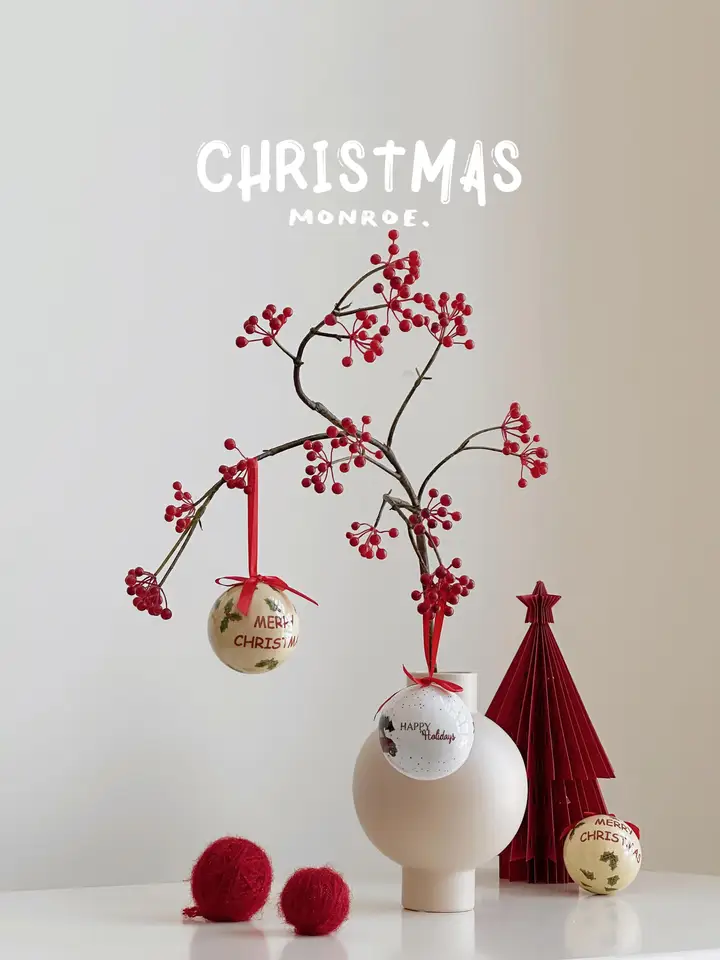 クリスマスツリー オーナメント ボール ペイント DIY カラフル プレゼント ギフト インテリア