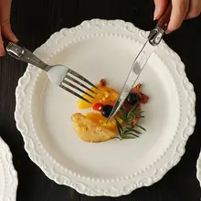 高級感ある陶磁器製の果物皿【高脚・デザート皿・おしゃれなディスプレイ用】