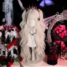 ロリータ風ウエーブカールウィッグ【リアルな巻き髪・甘いスタイル・トータルコーディネートに最適】（セットアップ対応）