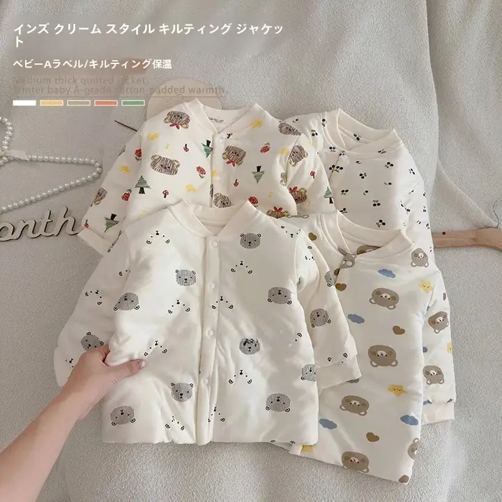男の子用 厚手コットンジャケット【保温・秋冬用・アウター】
