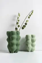 侘寂風の陶器製花瓶【リビング用・クリスマス装飾・インテリア】