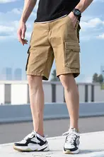 メンズ夏用薄手カーゴショートパンツ【ゆったりストレート・コットン・5分丈・カジュアル】