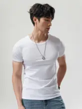 涼感防止フィッティングTシャツ【抗菌・ファッション・ショートスリーブ・メンズ】