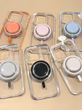 iPhone用 ジェリーケース【透明・マグネットスタンド・シンプルデザイン】