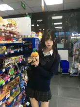 黒と青のチェック柄JK制服スカート【日本風・秋冬用・サクラデザイン】（セットアップ対応）
