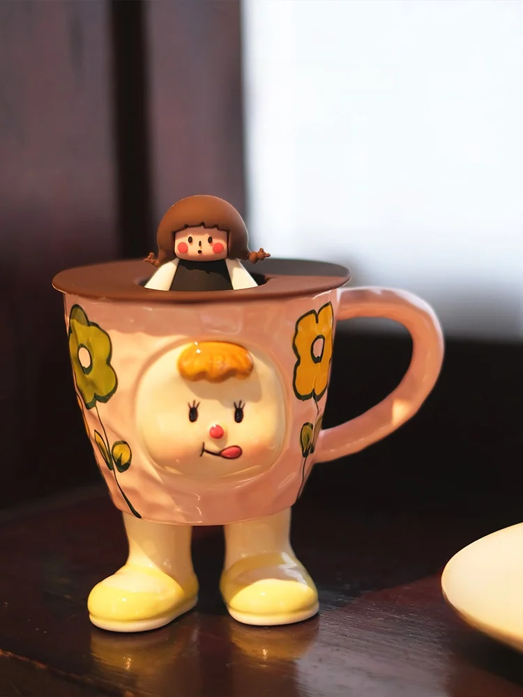 JOJO'S LIFE PD カラフルな可愛さを実現した300mlマグカップ【釉下彩・フリースプーン付き】