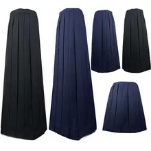 シンプルでスタイリッシュな高腰プリーツスカート【ネイビー・ミディ丈・JK制服】
