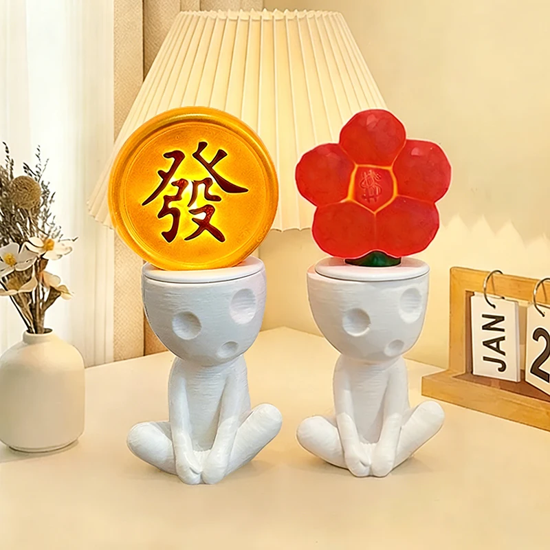 かわいいランタンおすすめ：抽象人物デザインの小夜灯【インテリア装飾・卓上用・ムードランプ】