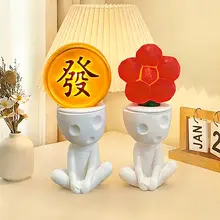 抽象人物デザインの小夜灯【インテリア装飾・卓上用・ムードランプ】