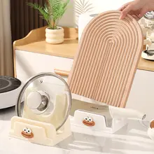 多機能二段鍋蓋スタンド【キッチンカウンター用・調理器具収納】