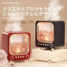 レトロデザインの加湿器【アロマディフューザー・ナイトライト・小型・静音・USB電源】