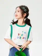 子供用 夏用綿100% 半袖Tシャツ【ゆったりシルエット・通気性・プリントデザイン】