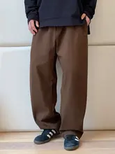 春秋用 メンズワイドフィットカジュアルパンツ【立体的な模様・ゆったりストレート】