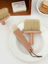 多機能 ブナ材ハンドルブラシ【家庭用・柔らかい毛・キッチン用・掃除・オイルブラシ・自動車キーボード清掃】