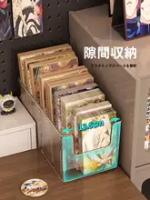 アクリル透明仕切り付きカードスタンド【デスク用・収納ボックス・色紙展示】