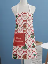 クリスマスデザインの防水エプロン【男女兼用・かわいいスタイル・キッチン用】