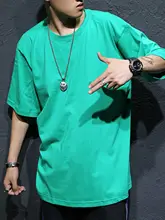 コットンラウンドネック半袖 Tシャツ ヒップホップストリート