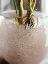 ガラス花瓶 花器 フラワーベース ハンドメイド 半透明 卓上インテリア 置物 北欧風 クラシカル モランディカラー