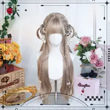 ロリータ風フルウィッグ【長い巻髪・アニメスタイル・日常用】