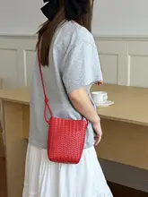 シンプルな編みデザインのスマホバッグ【カジュアル・斜め掛け・通勤用】