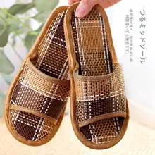 天然麻素材のルームスリッパ【防滑・通気性・男女兼用・夏用】