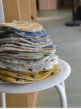 刺繍花柄フレンチスタイル テーブルマット・コースター・ランチョンマット セット【家庭用・装飾用】