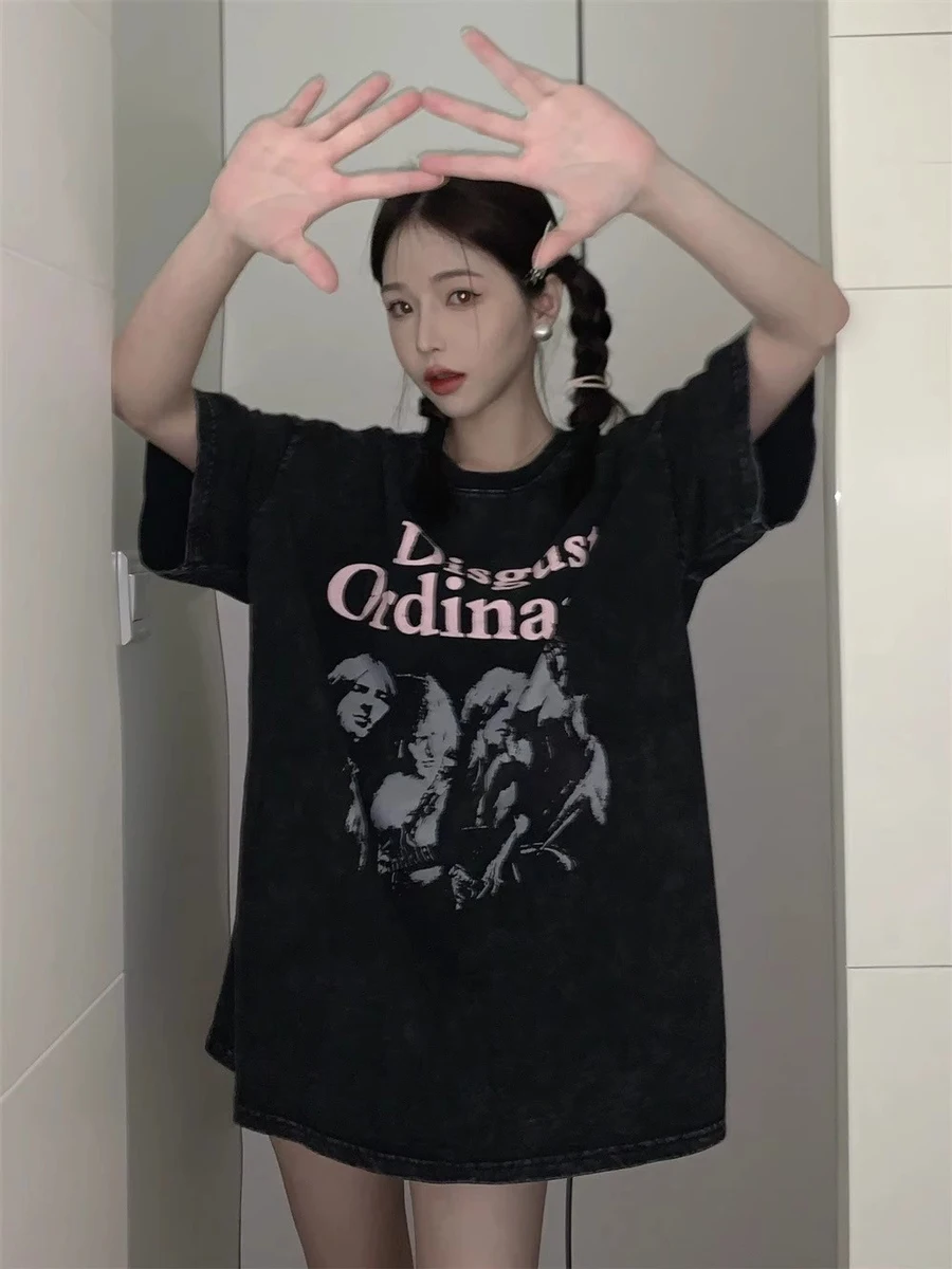K-POPスタイル ジャズダンストップス：女性向け音楽フェスに最適なストリートカジュアルトップス