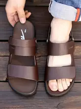 Warrior 革仕様の男性用夏季サンダル【カジュアル・軽量・快適な履き心地】