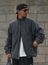 Broshood 23AW ゆったりフィット フリースパッチワークジャケット