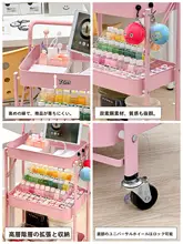 狭型移動式収納キャリー【ハンドメイドDIY材料用・多層収納】（セットアップ対応）