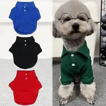 ペット用 夏用ポロシャツ【純綿・通気性・小型犬・猫用】