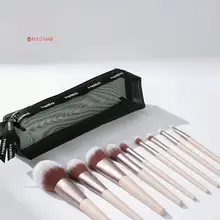 ポータブルメッシュ化粧ポーチ【リップ、ブラシ、小物収納用・旅行用・小型】