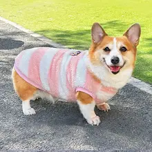 冬用ペット犬服【保温・フリース素材・コーギー・柴犬・フレンチブルドッグ向け】