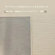 防水・防汚仕様のリビング用ラグ【モダンデザイン・クリームカラー】