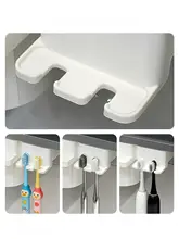 壁掛け洗面器と歯ブラシ収納ラック【家用・洗面所・衛生的】（セットアップ対応）