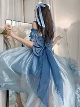 人魚姫デザインのロリータワンピース【華やかな夏の花嫁ドレス】