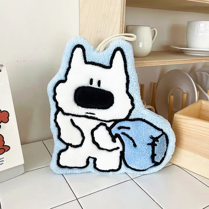 創意ポケットタオル【珊瑚吸水・キッチンクロス・ハンドタオル】