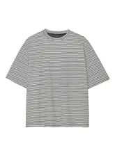 Tシャツ メンズ 半袖 バイカラーボーダー ルーズ 上品 ストリート 夏