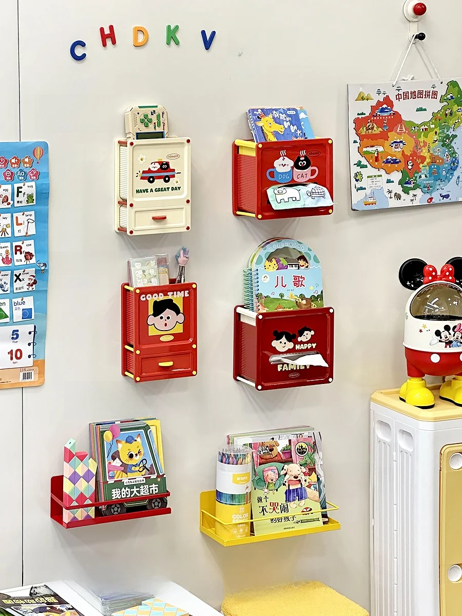 子供用読書コーナーに最適なマグネット式収納ボックスの実用性と使い方