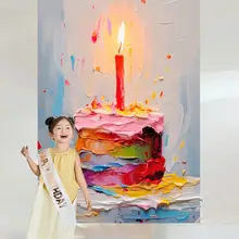 誕生日飾り用品【子供用・バルーン・ケーキ背景】