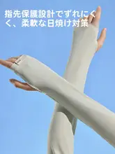 アウトドア用 UVカットアイススリーブ【クールタッチ・男女兼用・防紫外線・夏季用】