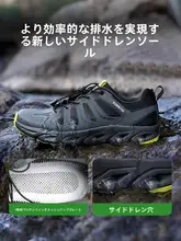 男女兼用 アウトドア用防滑トレッキングシューズ【水辺での活動に最適】