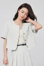 洗練されたデザイン！スーツジャケット【女性用・小柄向け・面接・スカート付き】（セットアップ対応）