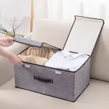 布製衣類収納ボックス【折りたたみ・下着整理・家庭用・クローゼット用】