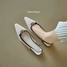 羊皮製 フレンチスタイル ポイントデザインの太ヒールパンプス【オープントゥ・した雰囲気・スカートと合わせやすい】