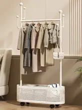 移動可能な室内用ハンガーラック【シンプルデザイン・衣類収納用】