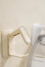 洗面器用穴あけ不要壁掛け収納ラック【折りたたみ式・衛生的】