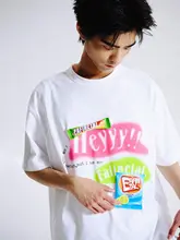 ユニークなデザインの立体プリントTシャツ【ルーズフィット・短袖・趣味テーマ】（セットアップ対応）