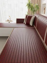 麻雀用のスライド式竹製クールマット【リビングソファ用・滑り止め・通気性・天然木】